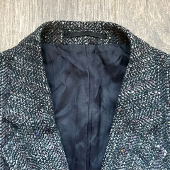 Givenchy Virgin Wool Multicolor Tweed Blazer | L - Picture 2 of 13